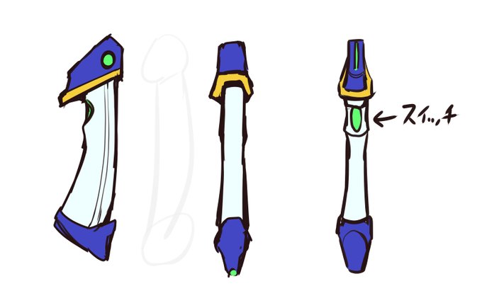 エレクシャールさんの武器を3Dモデルにしてくださいました!早いし出来が良いぜ～ 