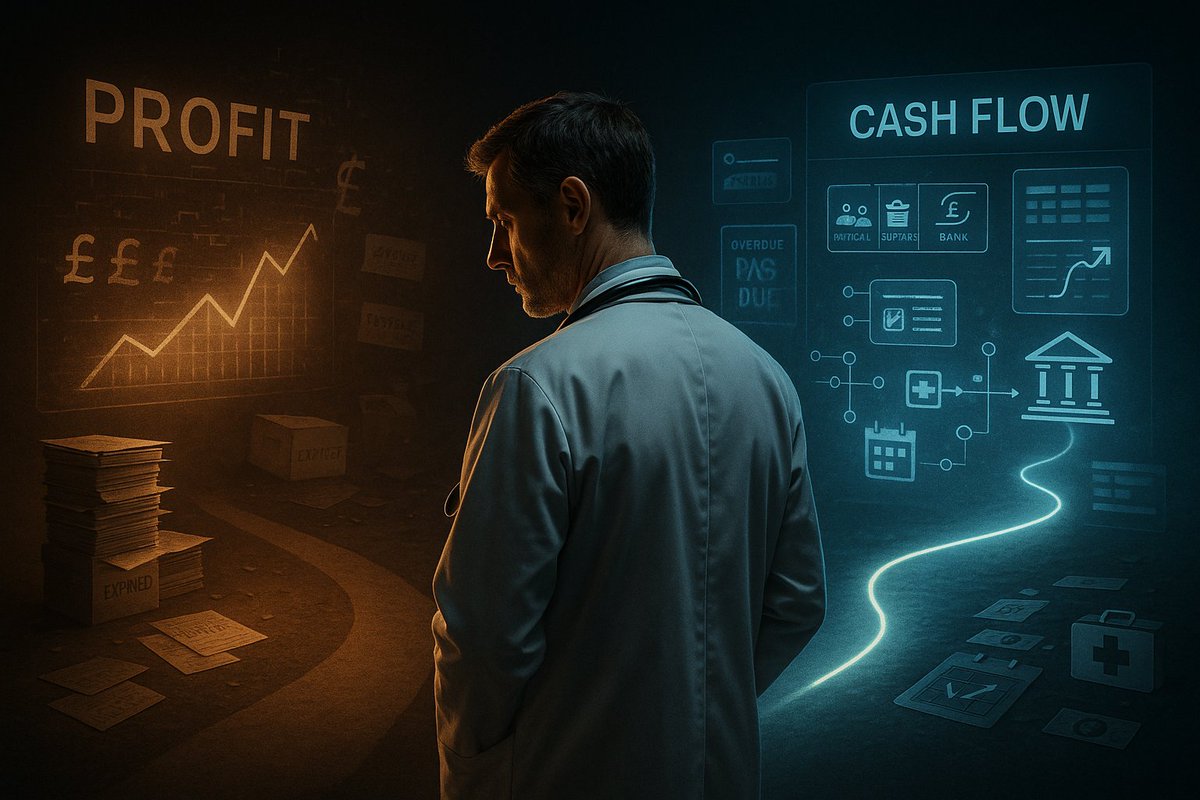 DevonshireDigi2's tweet photo. 82% of businesses fail from cash flow issues—not profit problems. Your vet clinic might be “profitable” whilst you're scrambling for payroll. 😰 The timing gap between billing and payment is killing you. Read why: 👉🏽 https://t.co/KNuice6eld 💰
#VetBusiness #CashFlow #VetClinic https://t.co/sIWo20ZQiw