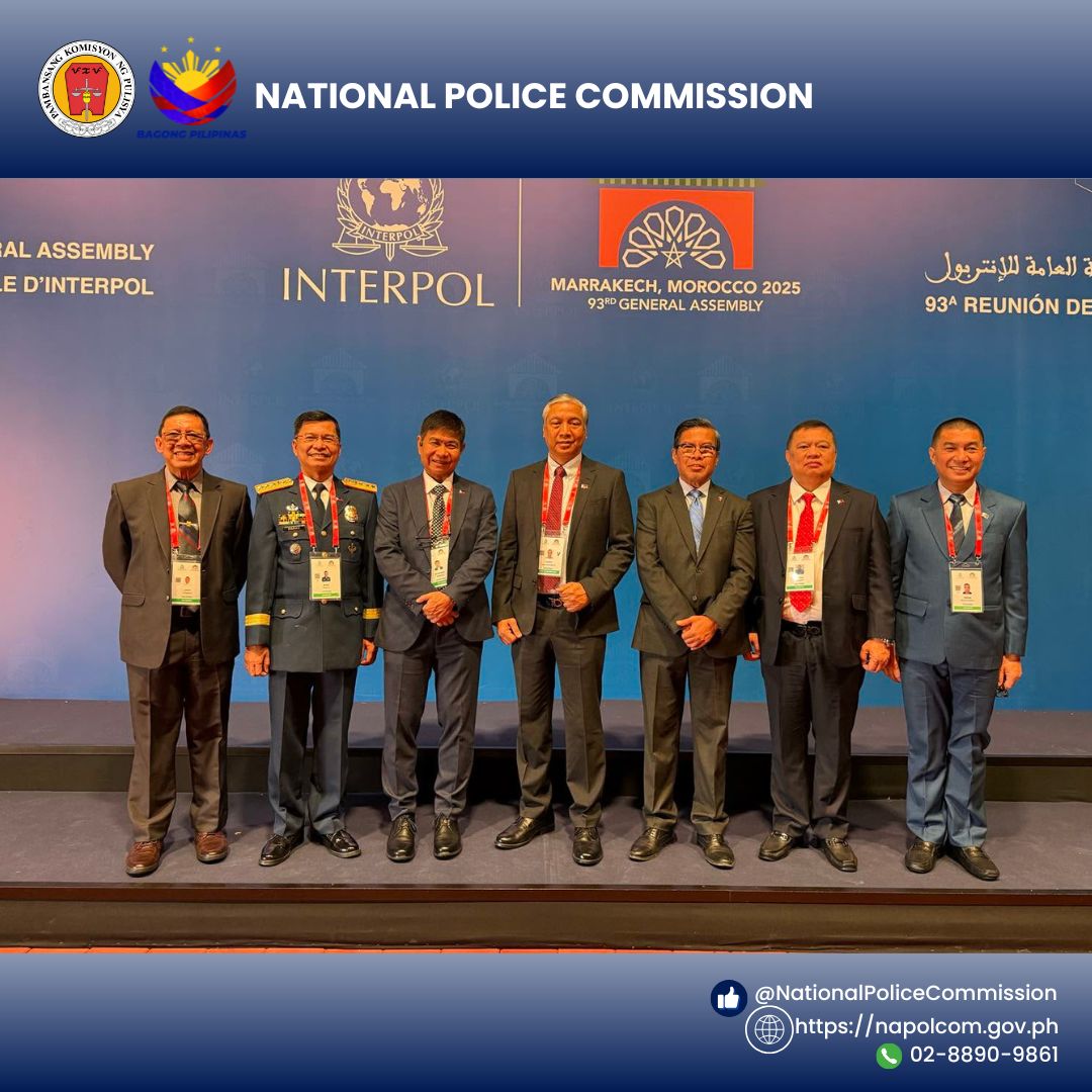 NAPOLCOMcentral's tweet image. The  Philippines joined the 93rd INTERPOL General Assembly in Marrakech,  represented by NAPOLCOM Commissioner Josephus G. Angan and key  law-enforcement officials. The delegation reaffirmed the country’s  commitment to global cooperation against transnational crime.