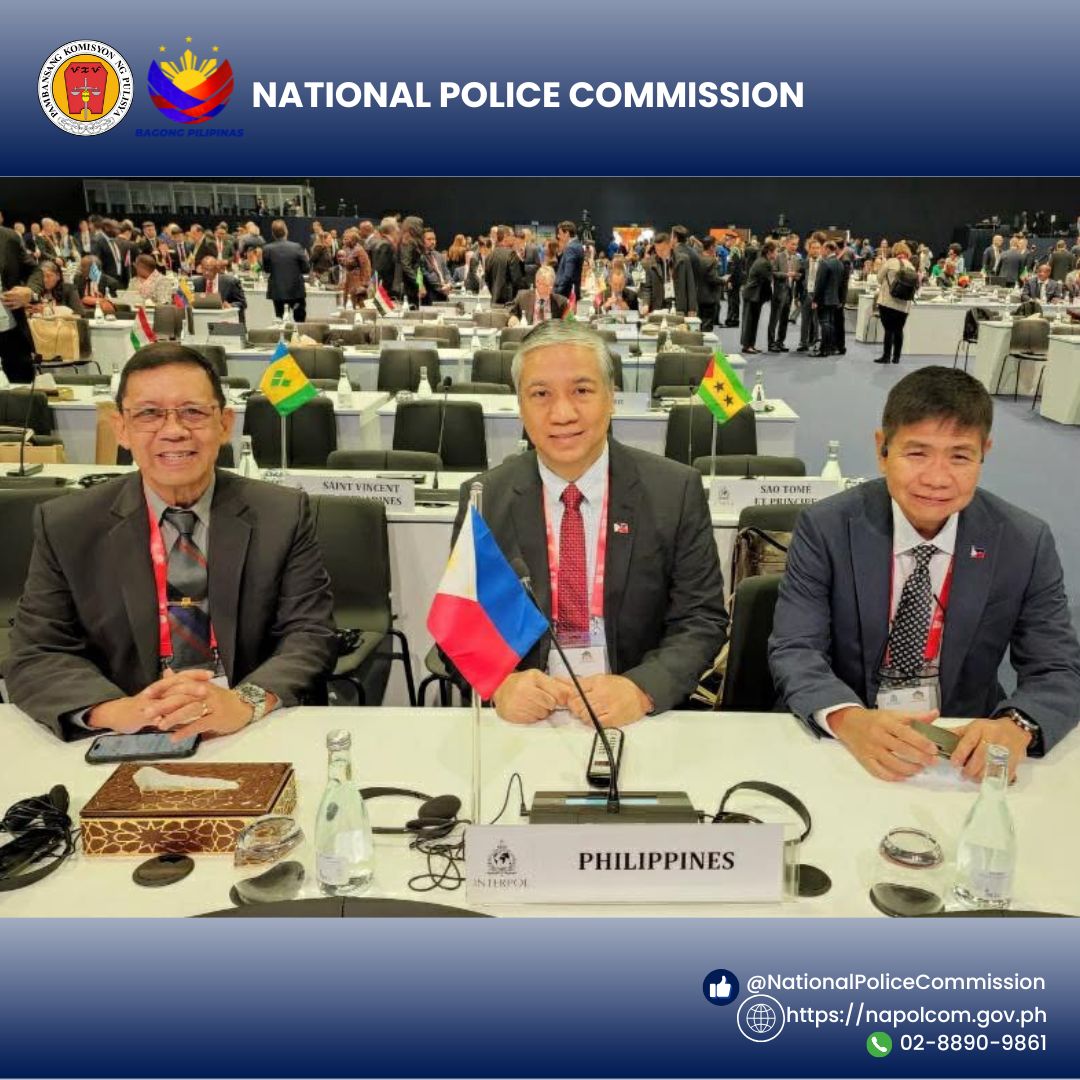 NAPOLCOMcentral's tweet image. The  Philippines joined the 93rd INTERPOL General Assembly in Marrakech,  represented by NAPOLCOM Commissioner Josephus G. Angan and key  law-enforcement officials. The delegation reaffirmed the country’s  commitment to global cooperation against transnational crime.