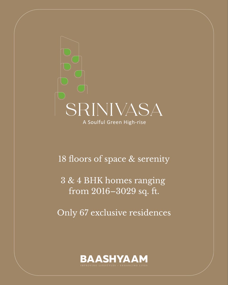 BaashyaamGroup's tweet image. Inside Srinivasa, West Mambalam, every detail is intentional. The spaces flow with ease, wrapped in an understated elegance that defines modern luxury.

#BaashyaamConstructions #RealEstateDevelopment #SustainableArchitecture #Chennai #RealEstate #apartments