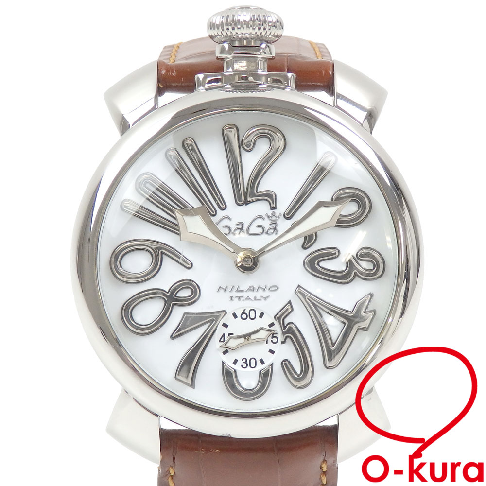 【限定品】GaGa MILANO　ガガミラノ　マニュアーレ48　カーボン　手巻き ✨販売中✨ ガガミラノ（GaGa MILANO） マヌアーレ 48 18999 手巻き O