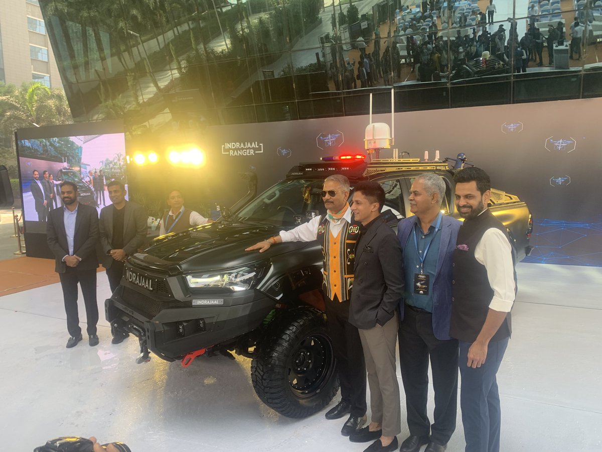 mohamme43370656's tweet image. The *Indrajaal Ranger* has officially been unveiled and is already operational with *Punjab Police* and *BSF*. A major breakthrough in autonomous anti-drone defense and border surveillance. *Stay tuned for what’s next!*  
#IndrajaalRanger #BorderSecurity #Drone @IndrajaalCUAS