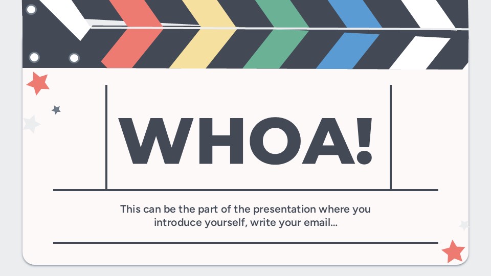 great_ppt's tweet image. The #Movie Clapperboard #Presentation Theme is a slick, cinematic presentation template that sets the tone right from the first slide — think “lights, camera, action.”greatppt.com/downloads/movi…
