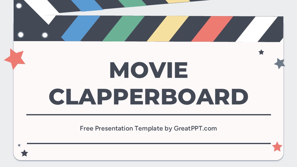 great_ppt's tweet image. The #Movie Clapperboard #Presentation Theme is a slick, cinematic presentation template that sets the tone right from the first slide — think “lights, camera, action.”greatppt.com/downloads/movi…