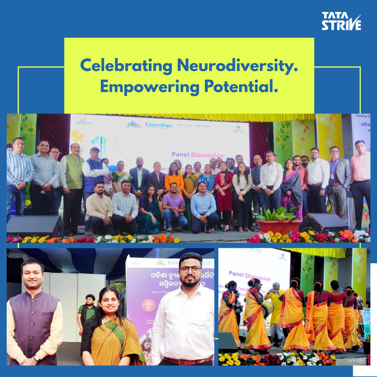 TataSTRIVE's tweet image. Tata Power&apos;s flagship initiative, &quot;Pay Autention,&quot; hosted the Odisha Neurodiversity Summit where Tata STRIVE highlighted how the right ecosystem unlocks the extraordinary strengths of neurodiverse learners!

#Neurodiversity #InclusionForAll #TataPower #TataSTRIVE #SkillIndia