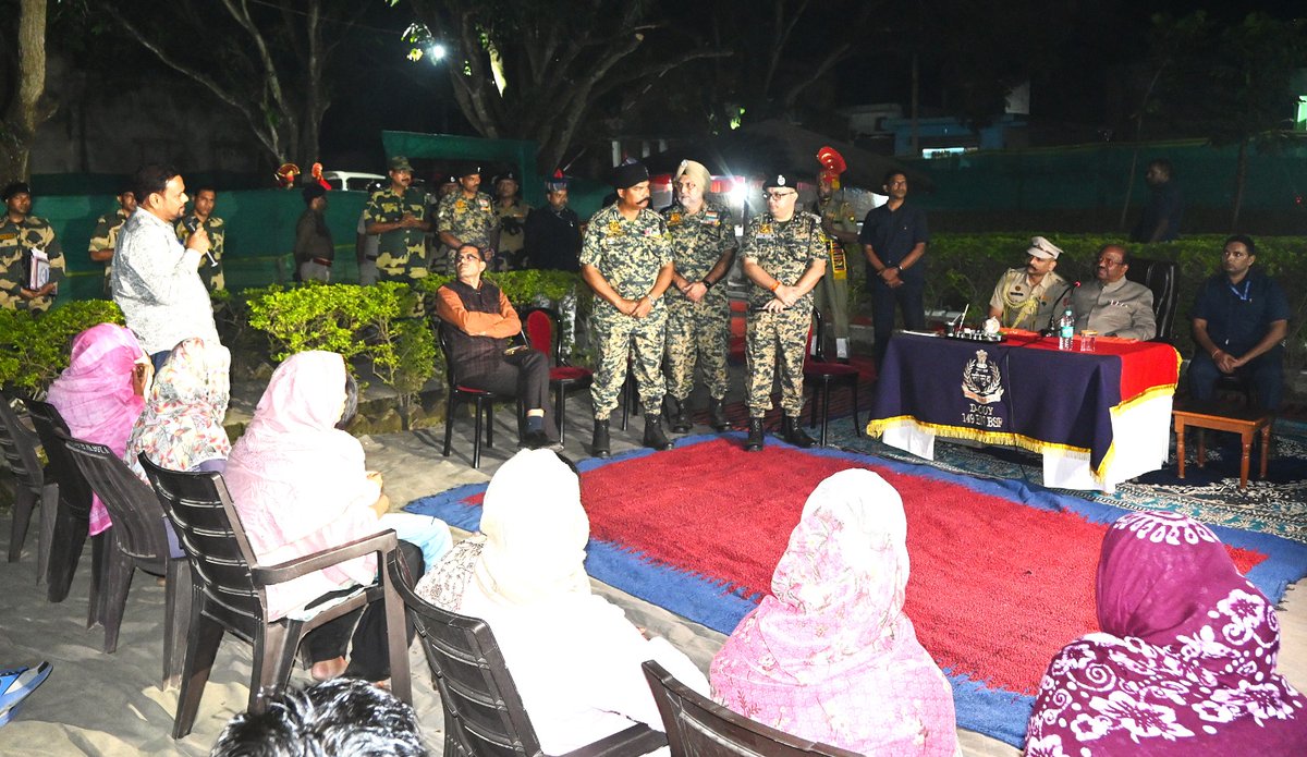 BSF_SOUTHBENGAL's tweet image. On 25 Nov 2025, Hon’ble Governor of West Bengal, Dr. C.V. Ananda Bose, visited BOP Atrosiya where he interacted with BSF personnel as well as addressed local villagers and briefed the media during his visit.