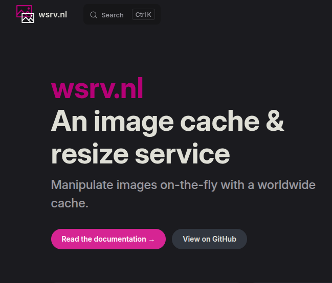 itskokeh's tweet image. Just discovered wsrv.nl while optimising my site images, and wow!

This service solves image optimisation in the simplest way possible. 

Lightning delivery
Auto image conversion (obviously)
Cropping and resizing on the fly
and many more

Check it out yourself