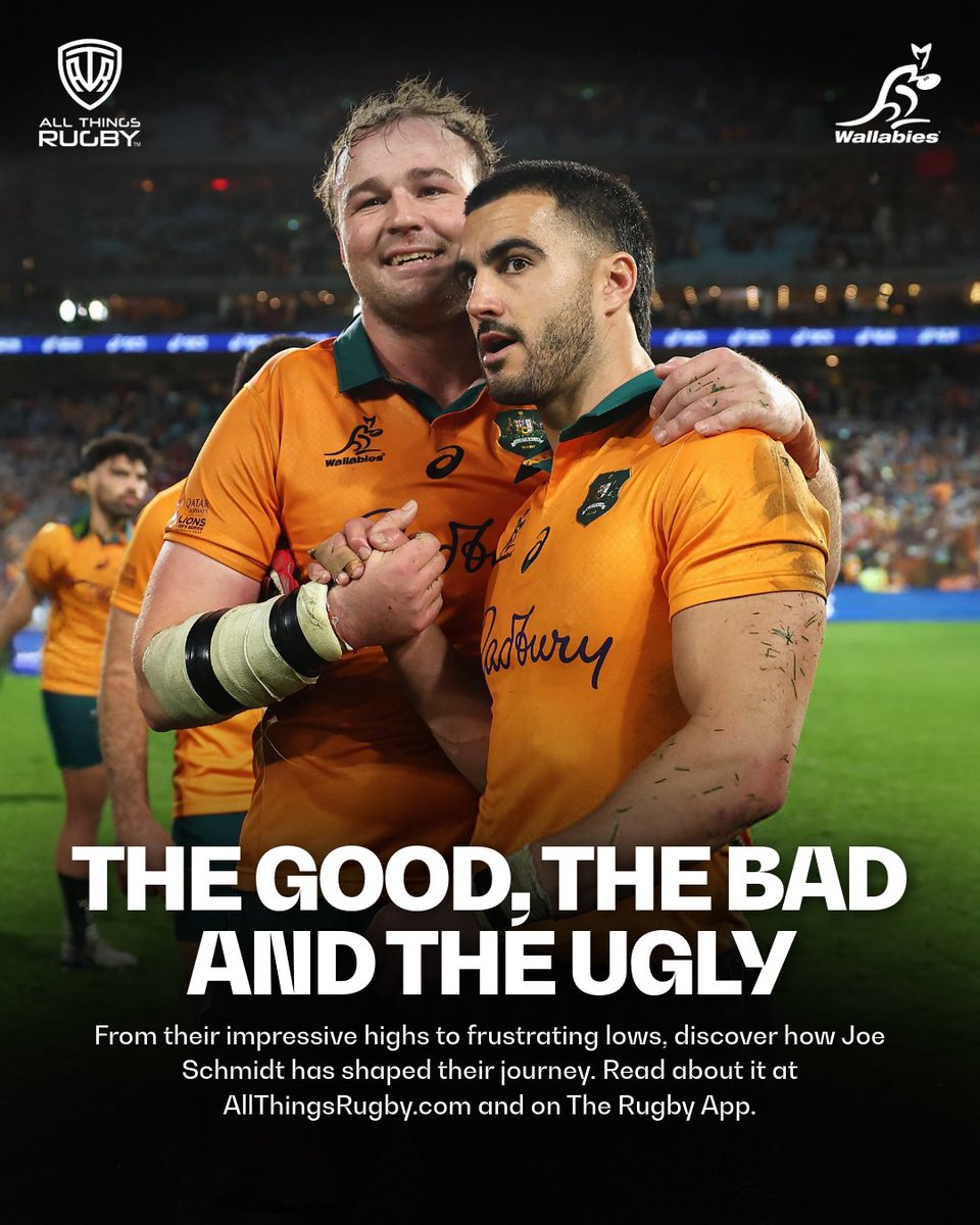 AllThingsRugbyX's tweet image. 📊 Dive into the contrasts of the Wallabies' 2025 season!

From their impressive highs to frustrating lows, discover how Joe Schmidt has shaped their journey and what lies ahead for the team as they approach the 2027 Rugby World Cup.

Don’t miss out on the full report card—read…