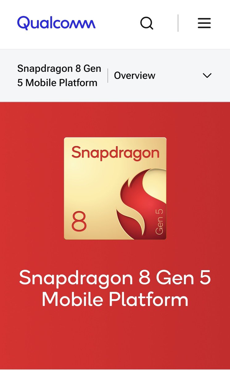 yabhishekhd's tweet image. Snapdragon 8 Gen 5 (SM8845) announced.

Specifications (features)
CPU:
- 2× Performance cores @ 3.80 GHz | 4 MB L2 cache
- 6× Efficiency cores @ 3.32 GHz | 12 MB L2 cache
- TSMC 3 nm process

GPU: Adreno 840, Real-time Hardware-Accelerated Ray Tracing

AI: Hexagon NPU — Agentic…