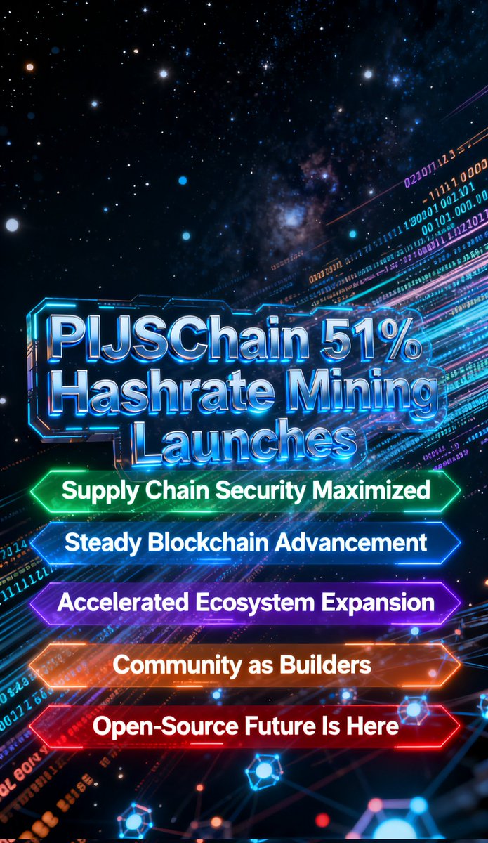 wuyuzhen4666421's tweet image. PIJSChain 51%算力挖矿来袭！区块链稳如泰山，生态爆发式扩张，社群变身核心建设者，完全开源指日可待！@PIJSwap_Labs
@youlong2029
@ZihedHasan
#PiNetwork 
#PIJSwap 
#PIJSChain #游龙切片社区 #游龙 #BTC #ETH #BNB    #SOL #XRP #DOGE