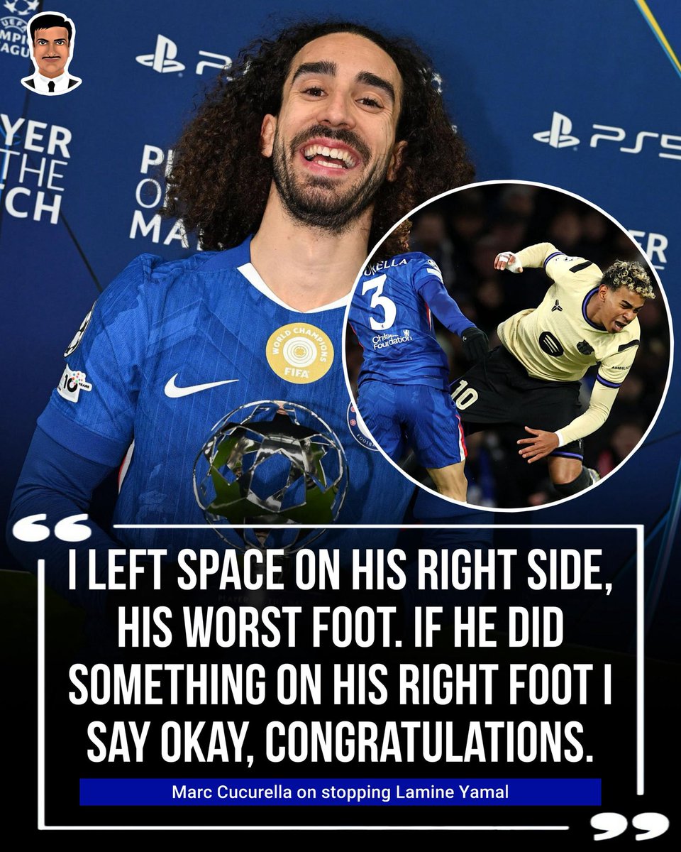 Marc Cucurella talking about Lamine Yamal.