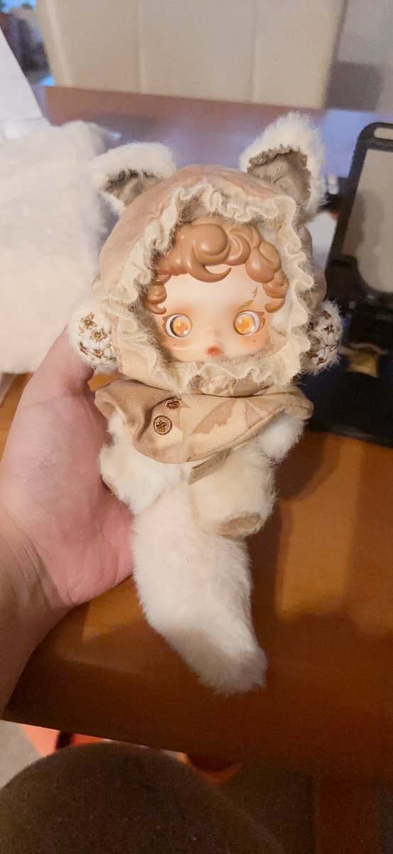 skullpanda xgぬいぐるみ買えなかったので自分の子にケモ耳と尻尾つけ