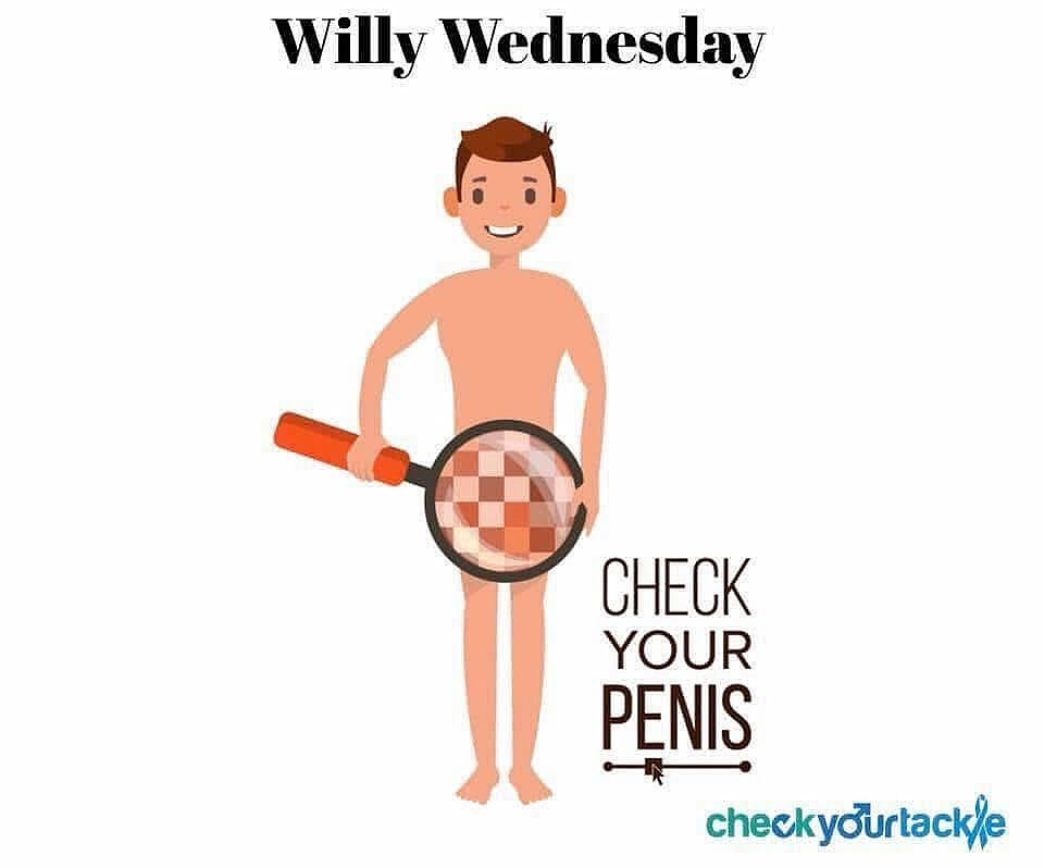 checkyourtackle's tweet photo. It's #WillyWednesday so boys please check your penis for cancer. Penile cancer is a real thing and should be checked by you or your partner. Here's what you need to know. 

https://t.co/8eItGElj4a https://t.co/2O8RnyyQXh