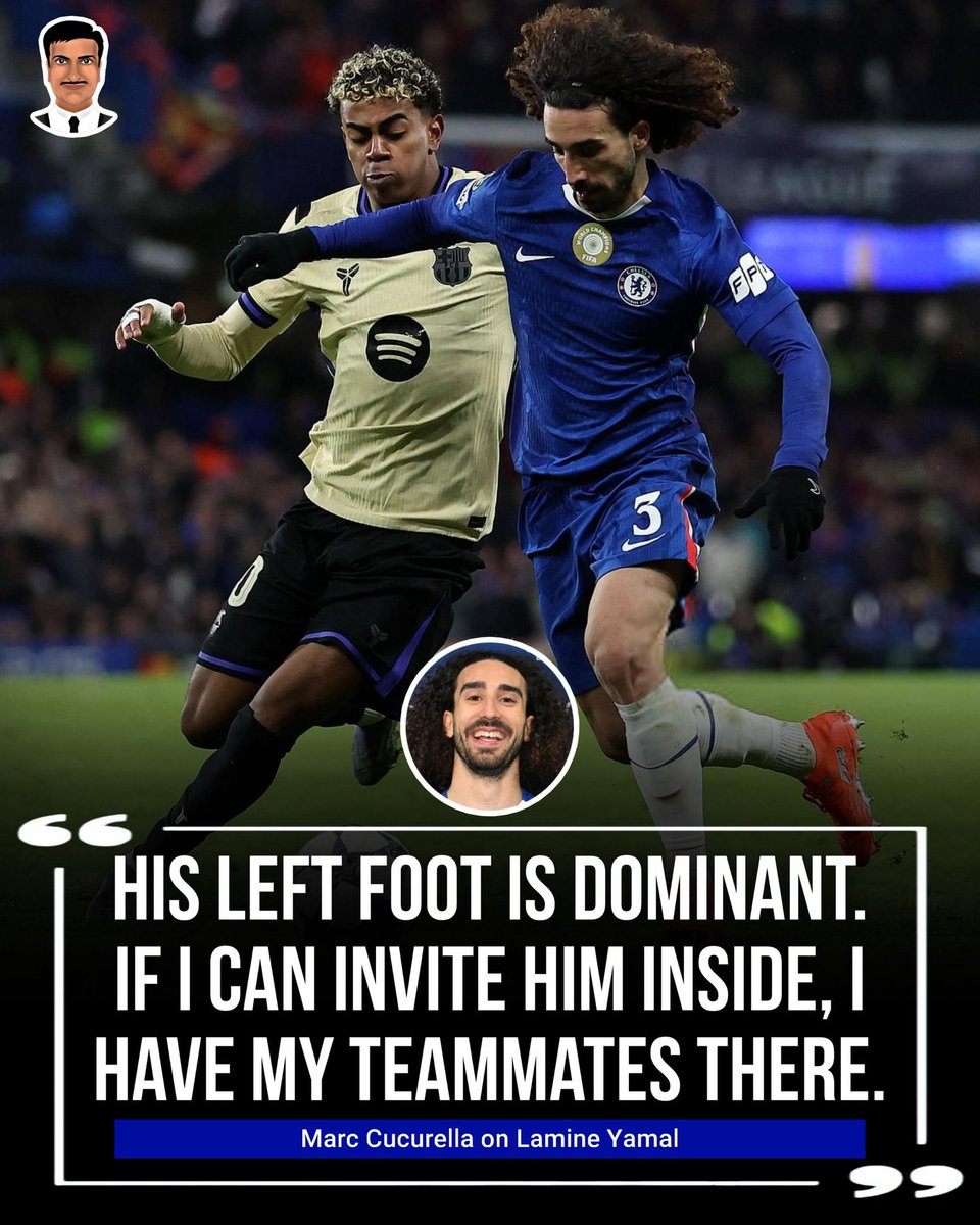 Marc Cucurella talking about Lamine Yamal.