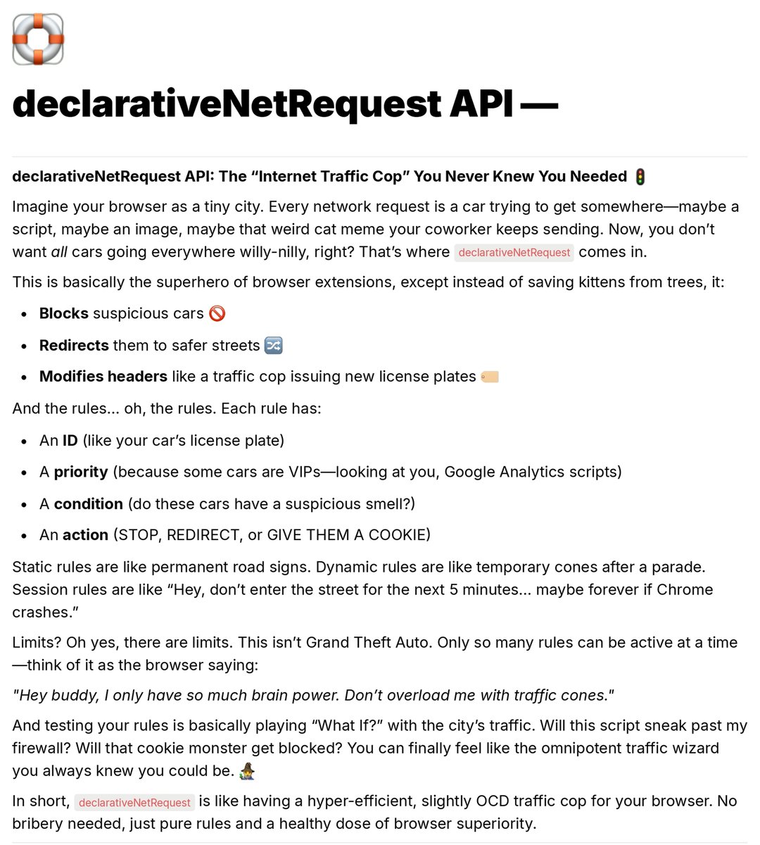 dadwal_tanvi's tweet image. Control Tabs with declarativeNetRequest &amp;amp; Permissions API🧙‍♂️

youtu.be/5edygpFXA90?si…

#CodeLife #WebDev #FrontendDev #CodingDaily #ProgrammerHumor