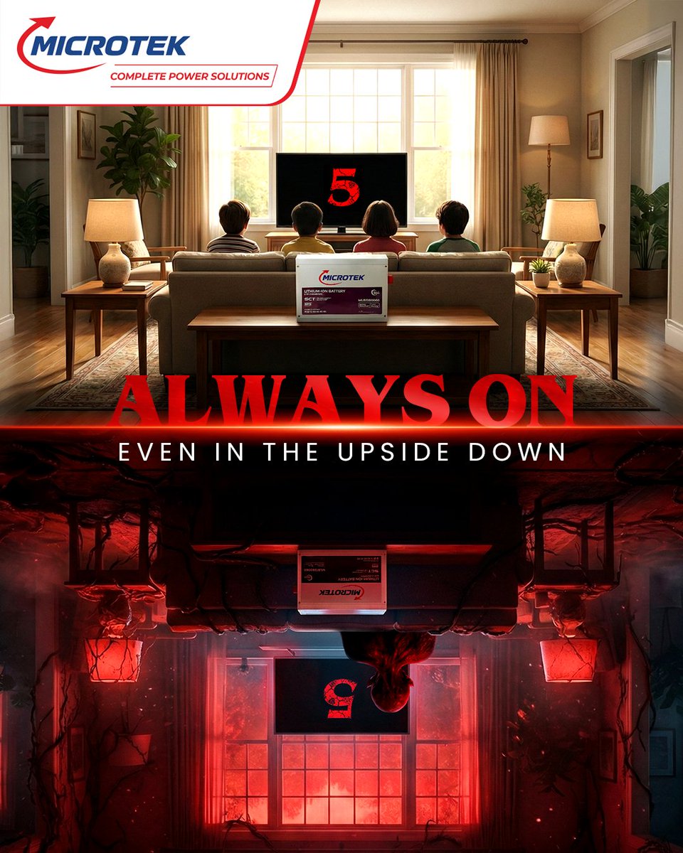 MicrotekOfcl's tweet image. Stranger things may happen… but your power? Always On.

#Microtek #RahoOnFullOn #LithiumIonBattery #StrangerThingsSeason5