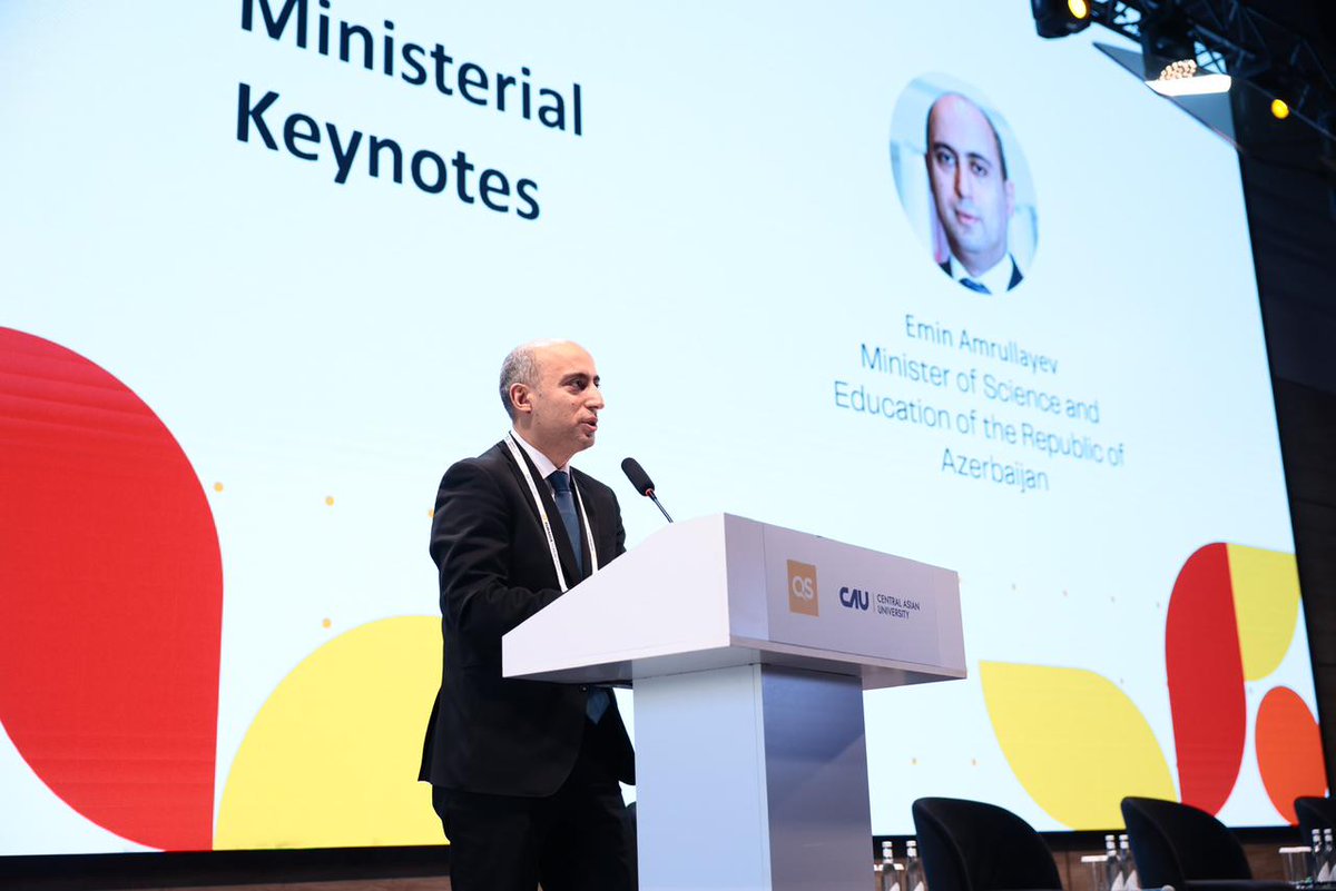 Daşkənd şəhərində keçirilən QS Avrasiya Forumundakı çıxışımda ölkəmizdə beynəlmiləlləşmə və elmi-tədqiqat imkanları, eləcə də ali təhsil müəssisələrinin qlobal rəqabət qabiliyyətinin artırılması ilə bağlı görülən işlərdən danışdım.
 
Forum çərçivəsində həmçinin ali təhsil