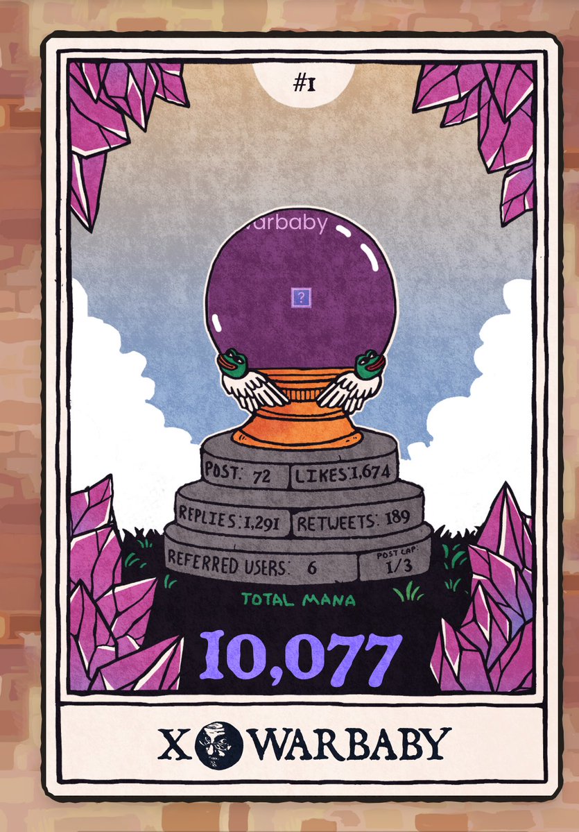 x_warbaby's tweet image. CALL ME 10K BABY🔮🔮🔮🔮🔮
10k mana looks good but 15k is better.

 Hoping to achieve this before @MysticDaoSol TGE. I hope all my wizzas can support me🙏..

LIKE | RETWEET | COMMENT for more MANA boost🔮🔮🔮🔮🔮🔮🔮🔮