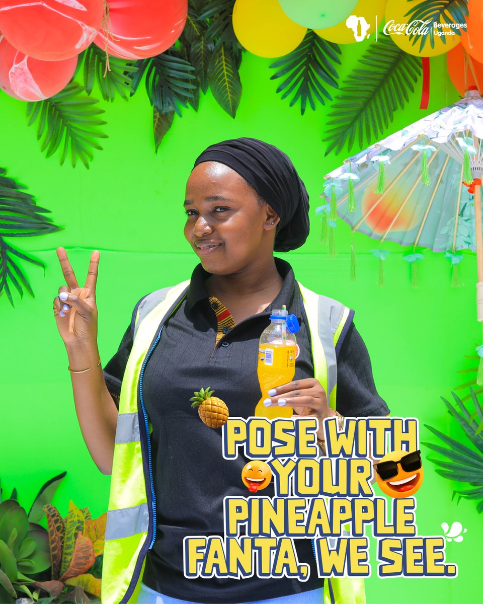 CocaColaBevUg's tweet image. Roll call: Who’s sipping on a Fanta Pineapple right now? Drop a 🍍 or picture if it’s you!​

#SunshineInEverySip​
#FantapineappleFun​
#RefreshUG​
#CCBU