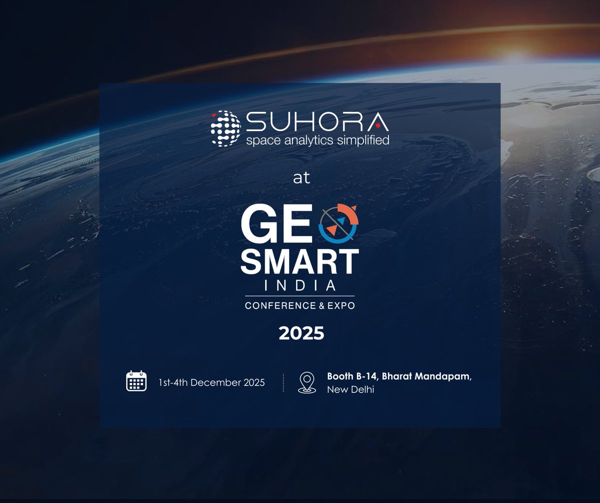 We’re excited to bring our geospatial intelligence and advanced analytical capabilities to GeoSmart India 2025!
Visit our booth to explore our latest solutions in satellite analytics, defence, and disaster intelligence.