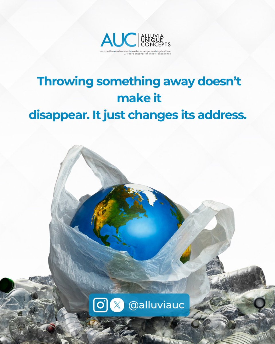 alluvia_uc's tweet image. Nothing you throw away truly goes away.
It simply moves from your hand to someone else’s reality; a gutter, a dump, a street corner, or a community struggling with the consequences.

Choose better. Act better. Live aware.

#AUC | #WasteManagement | #CleanResponsibility