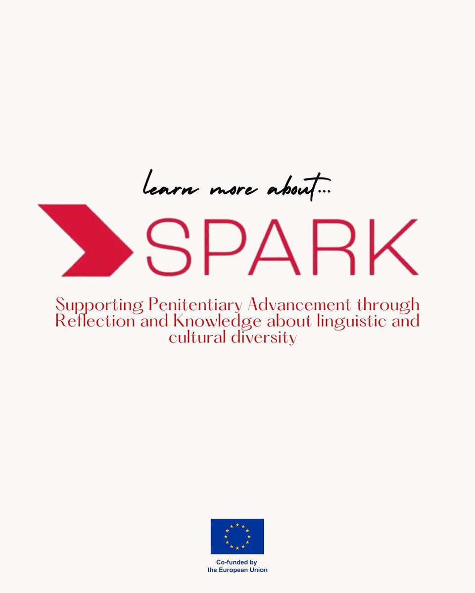 dialogoserasmus's tweet image. 🚨We’re happy to tell you a little bit more about the new project that is about to commence: SPARK (Supporting Penitentiary Advancement through Reflection and Knowledge about linguistic and cultural diversity). 

New updates coming soon‼️‼️

#PSIT #interpreting #translation