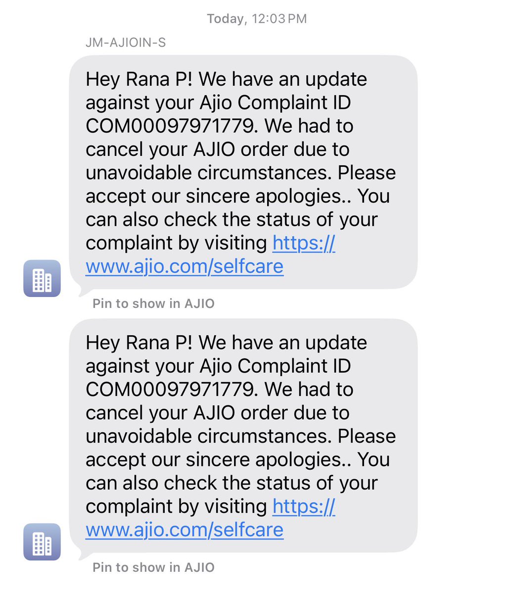 IamRanaPSingh's tweet image. So now the price has gone up for the same product so who will pay this penalty @AJIOLife @AjioCares and unavoidable circumstances means what ? It took more than 10 days to find out the circumstances ? It’s a waste of time for the customer.. who will pay the compensation ?