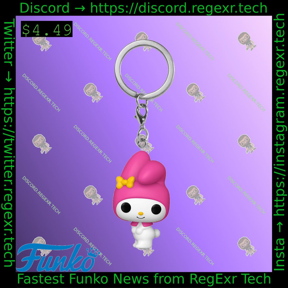 FunkoRelease's tweet image. #funko Sanrio Keychain My Melody
Link-&amp;gt;jdoqocy.com/click-8743465-…
07:42:44 2025-11-26 UTC
