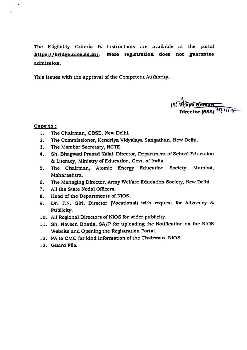 rajeevkr8896's tweet image. ब्रिज कोर्स लॉन्च नोटिफिकेशन

#Bridge_Course Notification