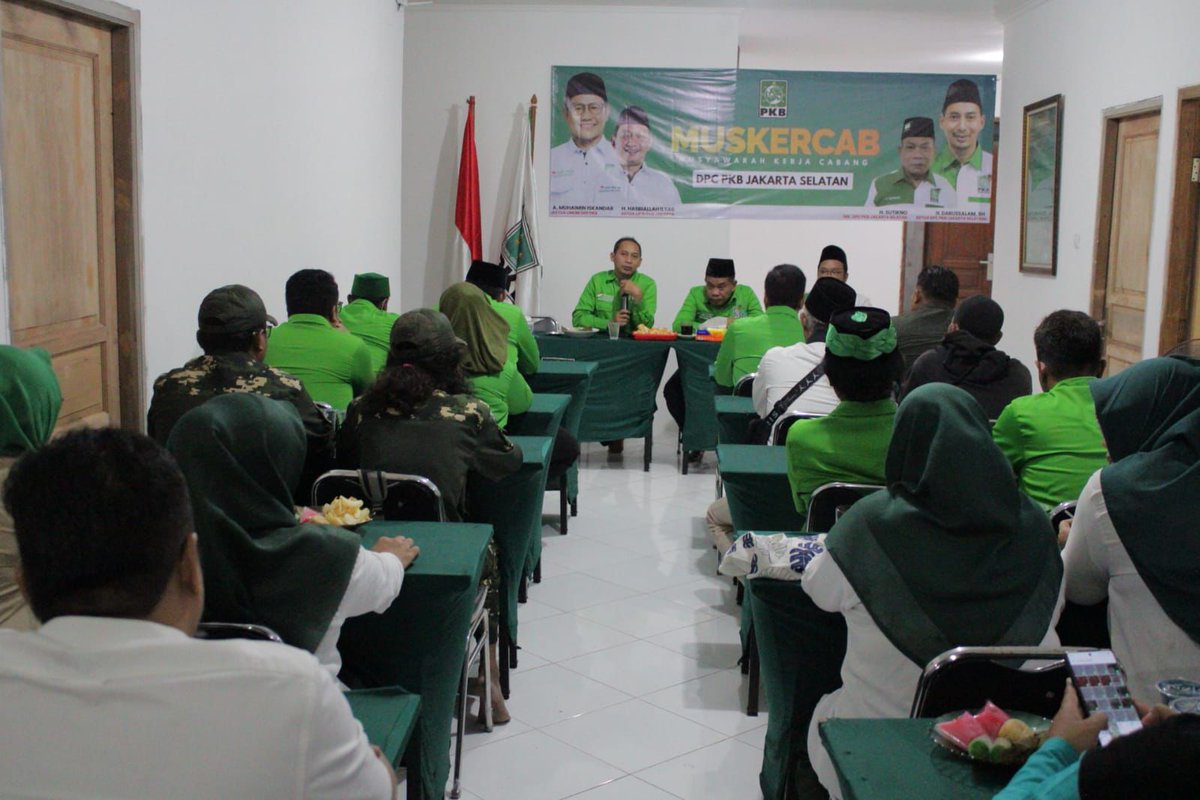 dpcpkbjaksel's tweet image. MUSKERCAB (Musyawarah Kerja Cabang) DPC PKB Jakarta Selatan

Kegiatan ini sebagai bagian dari agenda kerja partai untuk evaluasi kinerja, baik yang sudah dilakukan maupun yang akan dilaksanakan

#pkbjaksel #temanbaikkupkb
