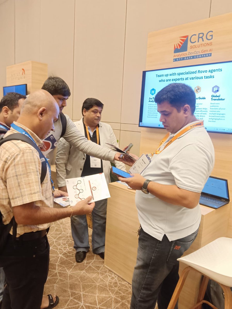 CRGSolutionsIND's tweet image. Great energy yesterday at @Atlassian Team on Tour Bengaluru!
Team CRG had a fantastic time at our booth, meeting teams, exchanging ideas, and exploring what’s next in the Atlassian ecosystem
A big thank you to everyone who stopped by our booth..

#Atlassian #AtlassianTeamOnTour