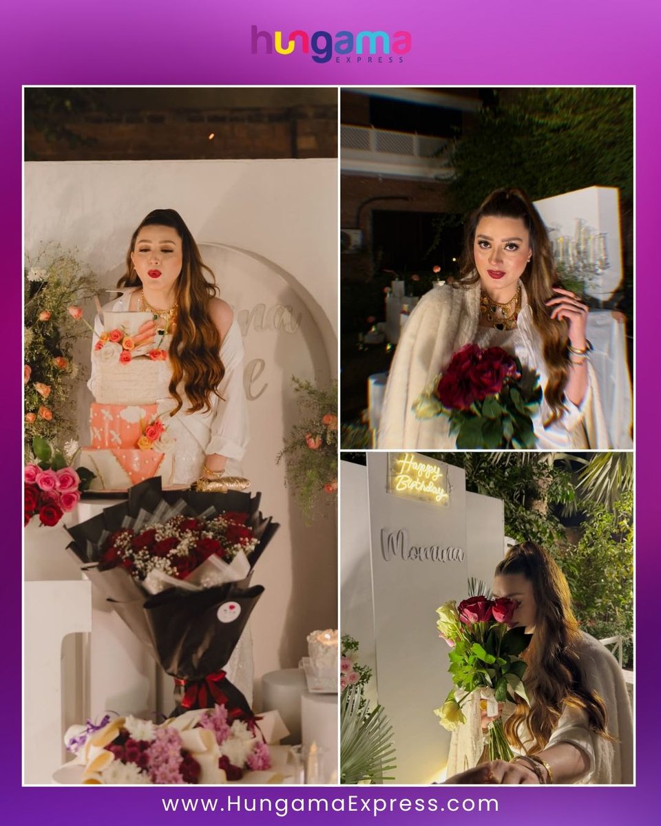 HungamaExpress's tweet image. ✨ “Cheers to another year of elegance, beauty &amp;amp; success. Happy Birthday, Momina Iqbal!”

#MominaIqbal #BirthdayGlow #QueenVibes #PakistaniCelebrities #BirthdayCelebrations #ShiningStar