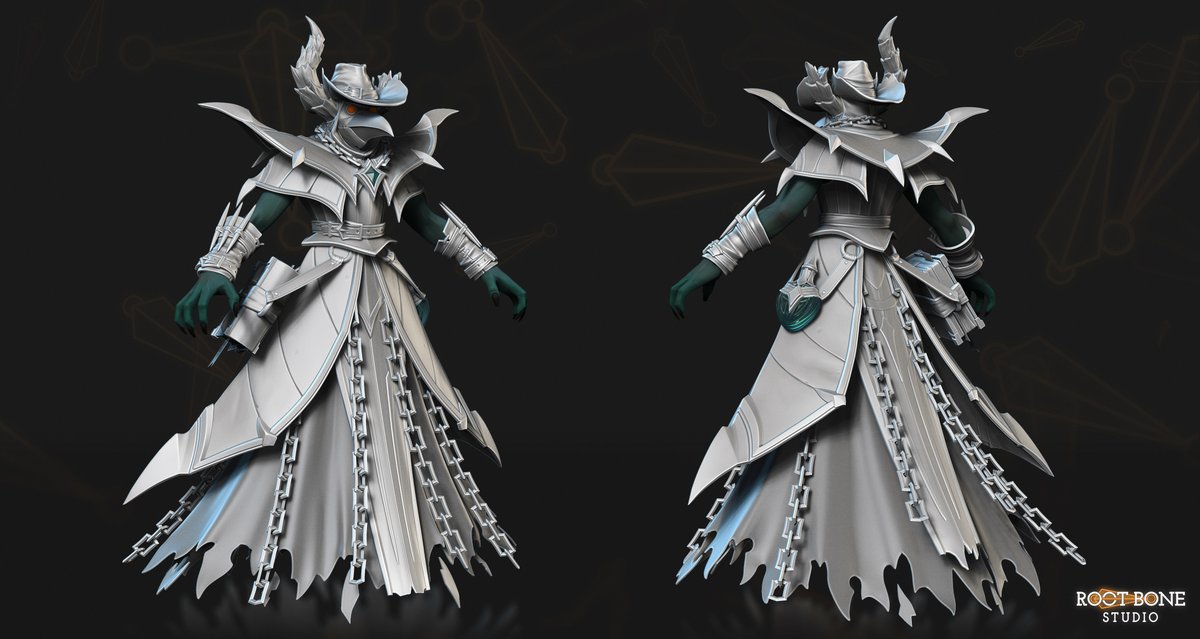 Root_Bone's tweet image. Grimstroke — Gaoler of Restless Souls ☠️

Sculpt and final forms exploring chained spirits, flowing shapes, and a more haunting silhouette.

3D modeling, sculpting, and texturing by our team at @Root_Bone 
Concept by @NightcNora 

See the full project and additional views on our…