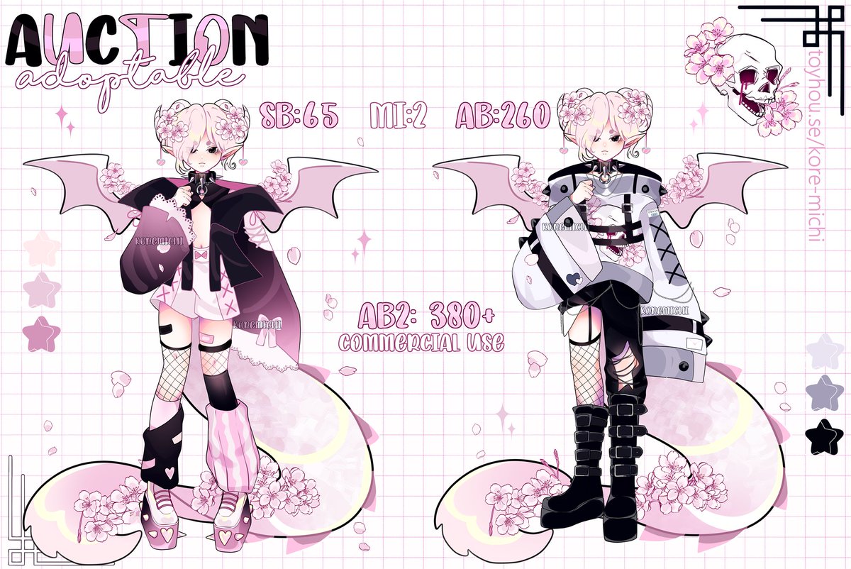 _KoreMichi_'s tweet photo. ★  [ Sakura Dragon Adopt ] ★
Rt are appreciated!”
╭───♡───╮ 
SB: 65$
MI: 2$
AB: 260

✨ AB2: 380$ includes commercial use + wallpaper headshot chibi ✨
╰───♡───╯

💵 USD : PayPal, Ko-fi

#adoptable #characterdesign #character #characterforsale #toyhouse https://t.co/nzFbjYpZwK