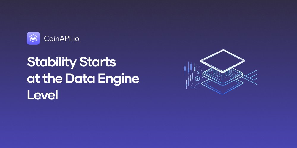 realCoinAPI's tweet image. In crypto, everything depends on the data engine underneath your system.

If the engine is weak, everything built on top becomes fragile.

The real question: Is your market data engine strong enough for what you’re building?