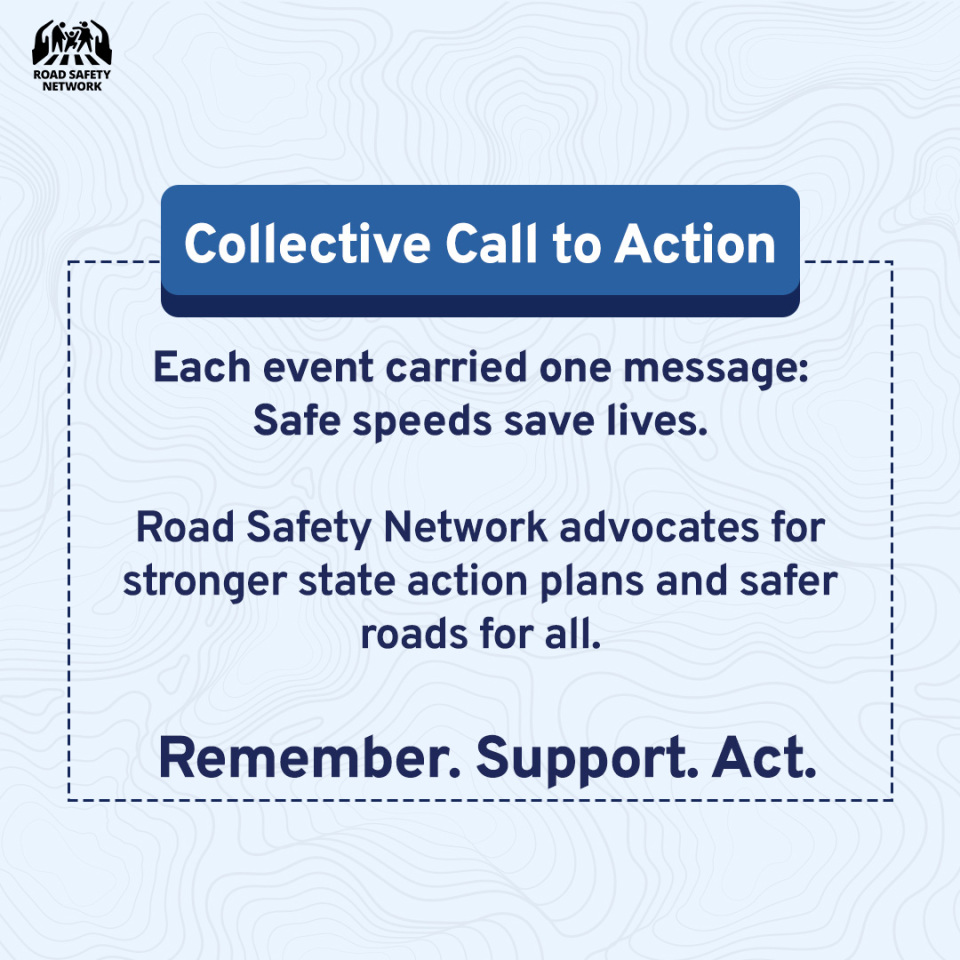 RoadSafetyNetwk's tweet image. Citizens, students and enforcement agencies stood together to reaffirm a shared commitment: Remember. Support. Act.

We act for safer roads and a future where each life is protected by safe systems.

Share the message. Stand with us in building a culture of #roadsafety.