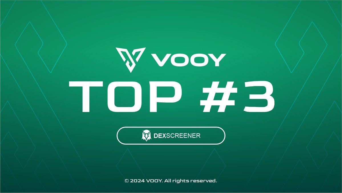 vooy_trade's tweet image. $VOOY just hit the Top 3 on Dexscreener!
dexscreener.com/solana/76UweP5…