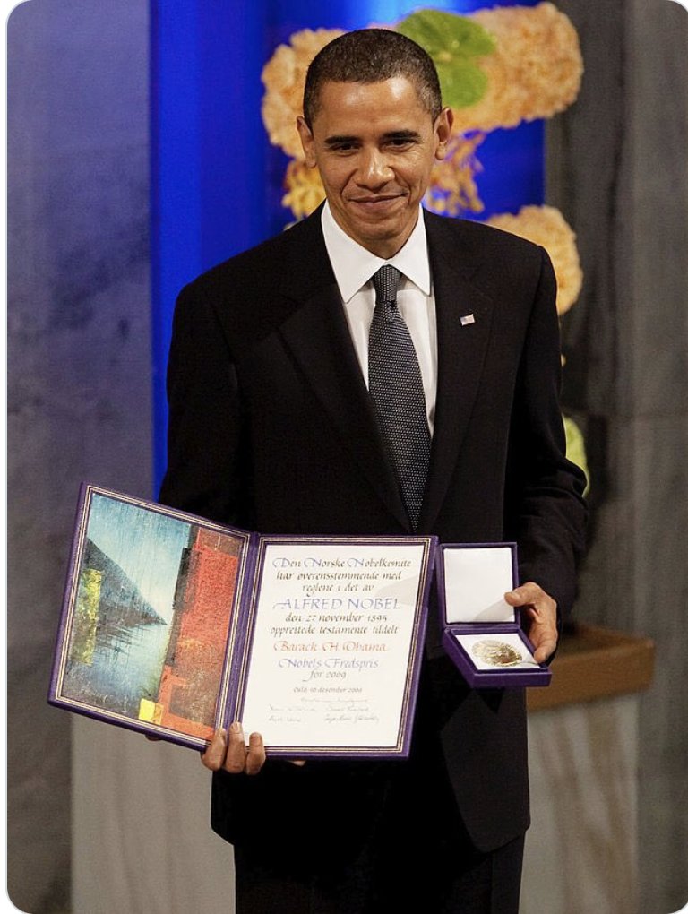 <a href="/OlenaRohoza/">Olena Rohoza</a> "Trump receiving the Nobel Peace Prize" 🤣🤣🤣🤣🤣🤣🤣🤣🤣🤣 No, No, No, No 
This is a winner.