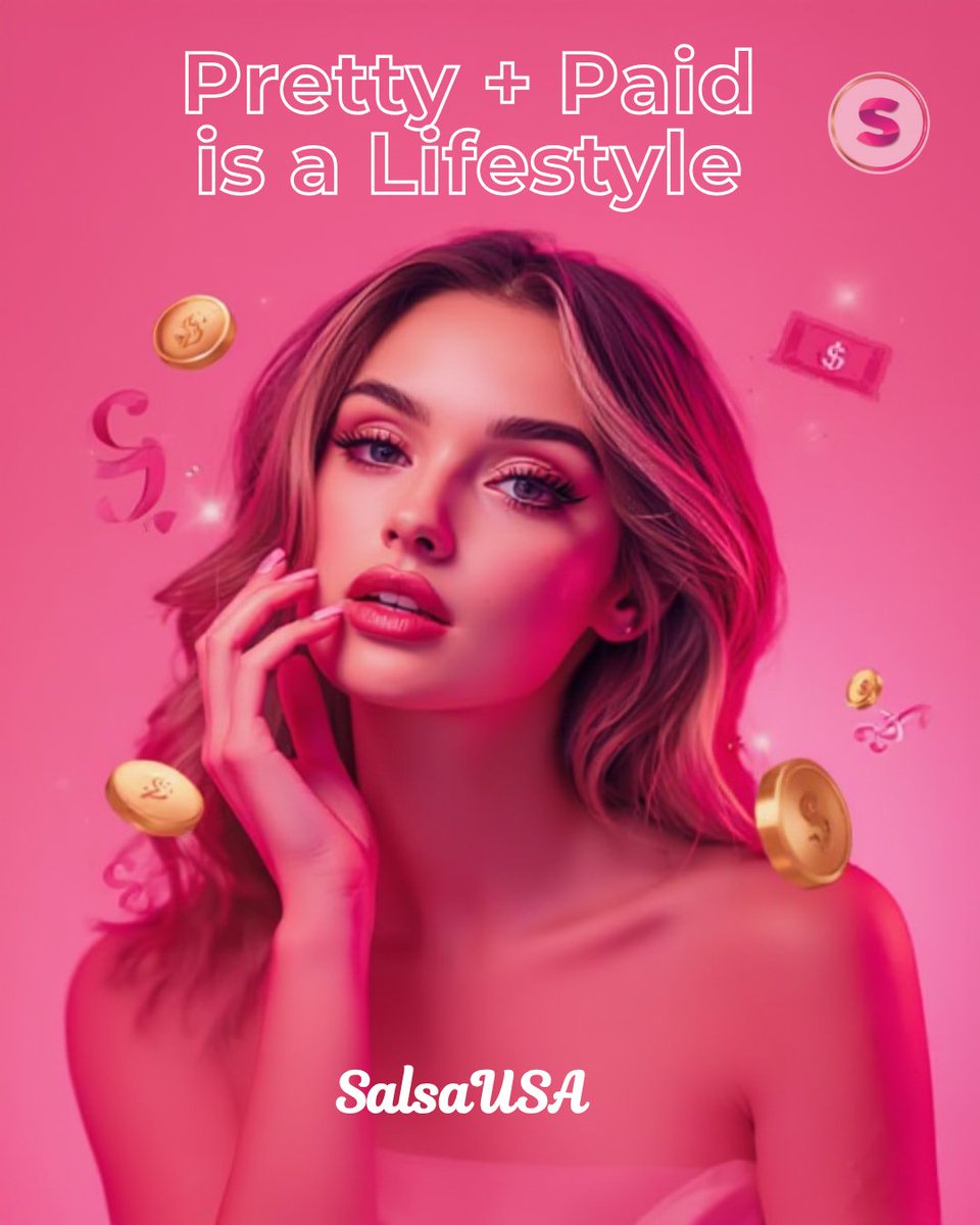 UsaSalsa's tweet image. Pretty + Paid = the aesthetic 😌💵

#SalsaChat #SalsaCreator #LiveCreator #StreamingLife
#PrettyAndPaid #PrettyPowerful #GirlBossEnergy
#pinkaesthetic #magentavibes #glowupenergy 
#phonehustle #makemoneyonline #DigitalHustle
#WorkFromYourPhone #EarnOnline #creatorgirl