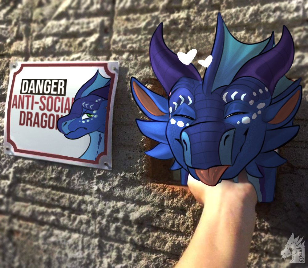 Absolutely ADORABLE dumb YCH from <a href="/ZyriaArts/">Zyria ⚡</a>! Got one for myself and my girlfriend Bebu! 🩵💙

I won't bite, can't make any promises about Bebu though...

Zyria was an absolute pleasure to work with, gave timely updates, finished promptly, and was super lovely! Go support her! 🥰