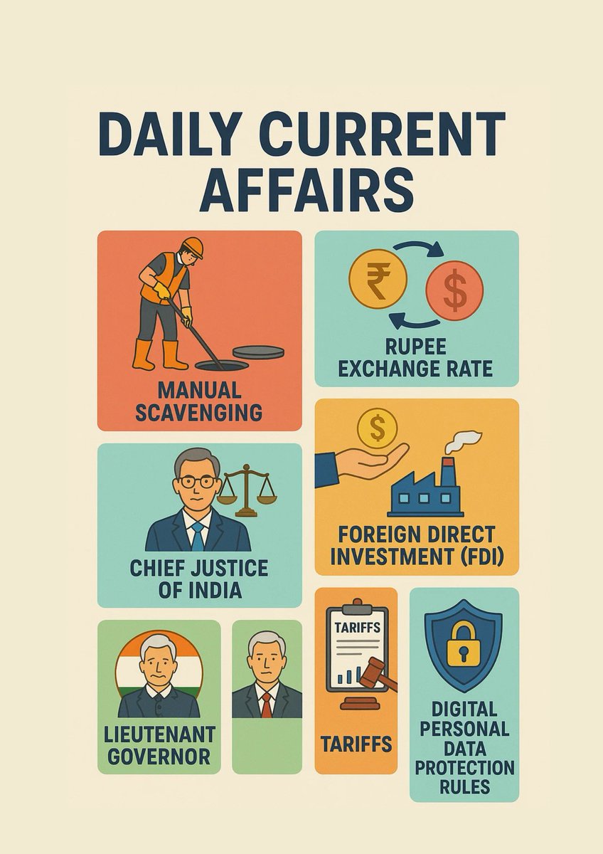 UpscNotes's tweet image. 📰 Daily Current Affairs | Stay Ahead, Stay Informed!
upscexamnotes.com/upscexamnotes-…
Get your quick dose of the latest national &amp;amp; international updates that matter! From economy to environment, governance to global affairs — stay updated with the most important news of the day. 🌍📊…