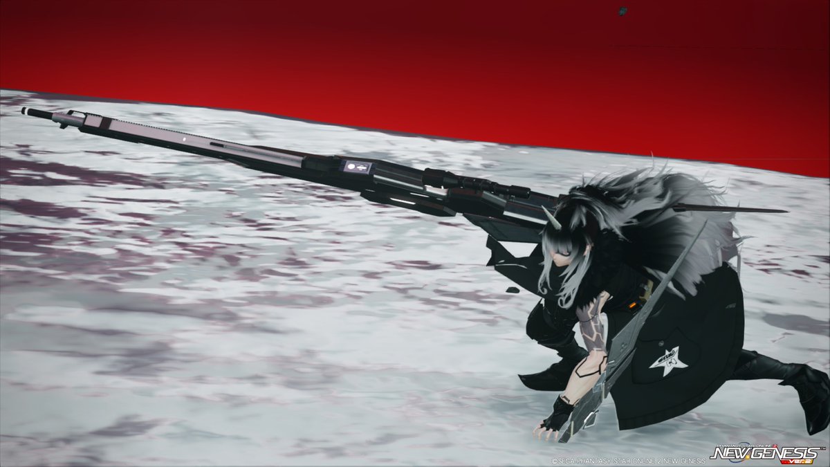 Sub_iuchi02's tweet image. 前にイベントで出した子……
獣3待機は武器構えっぽくできるのもよい……
#PSO2NGS_SS