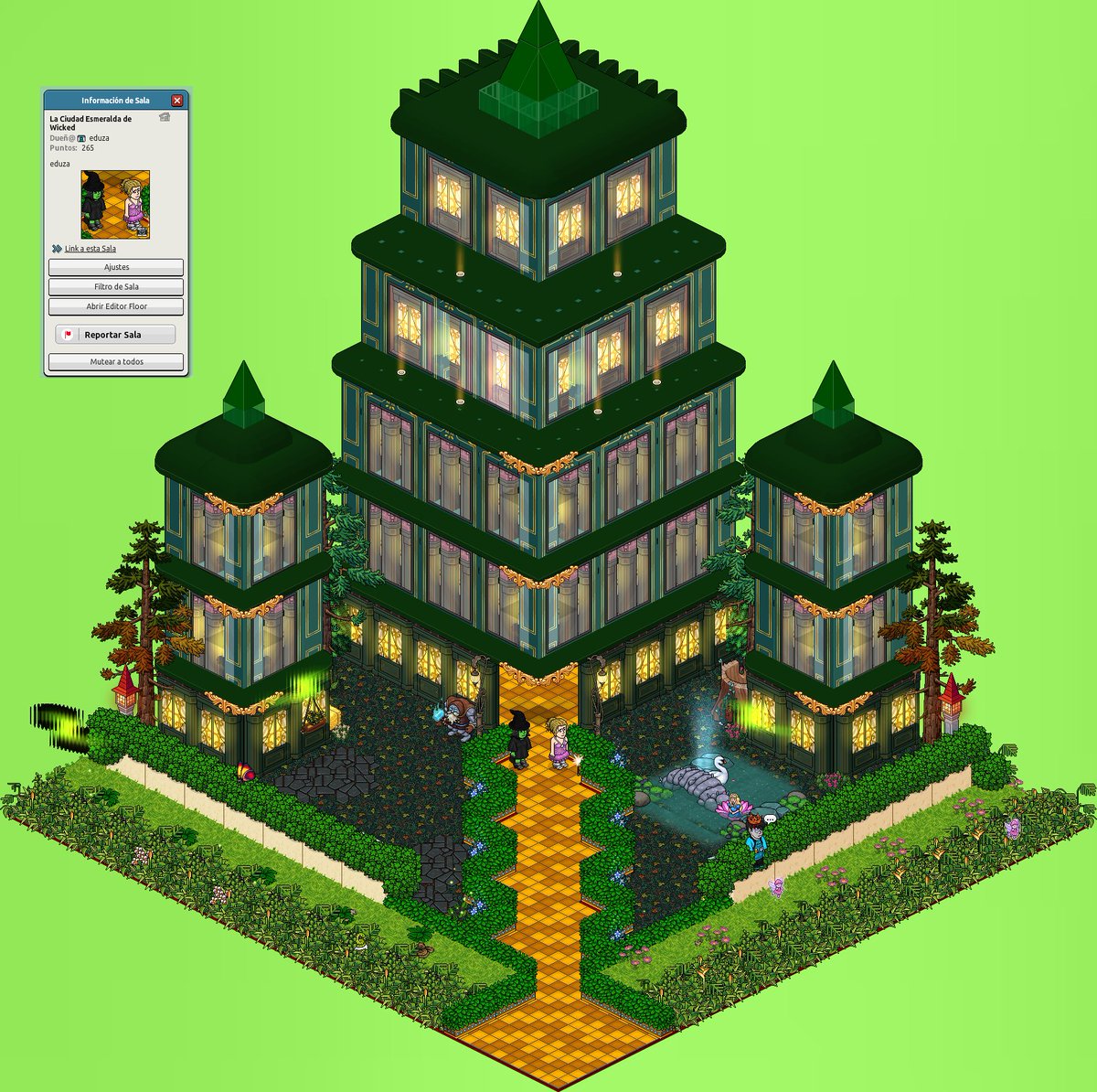 La Ciudad Esmeralda de Wicked🧙‍♀️
Link sala: habbo.es/room/125186815  participante: eduza
<a href="/ESHabbo/">Habbo ES/MX</a>
<a href="/ESkinered/">𝓚𝓲𝓷 ⋅˚₊‧ 🌸 ‧₊˚ ⋅</a>
<a href="/HB_Xavi/">:𝙓𝙖𝙫𝙞 ❄️</a>

<a href="/LinuxEnMac/">Bendecido14 ⚒️</a>

#SeleccionMaW13 #Habbo