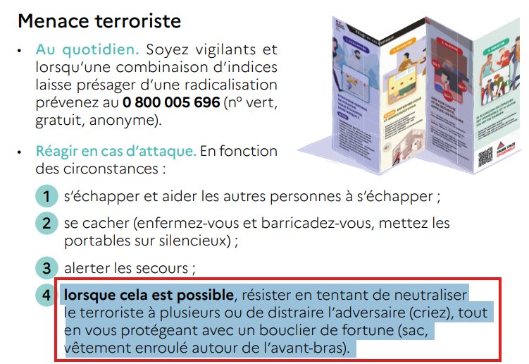ElCrackitoDuNet's tweet image. 1 : crier « tu n’auras pas ma haine » au terroriste 
2 : se cacher derrière son sac Vuitton, dont la valeur est intégrée au calcul du patrimoine improductif, pour se protéger.