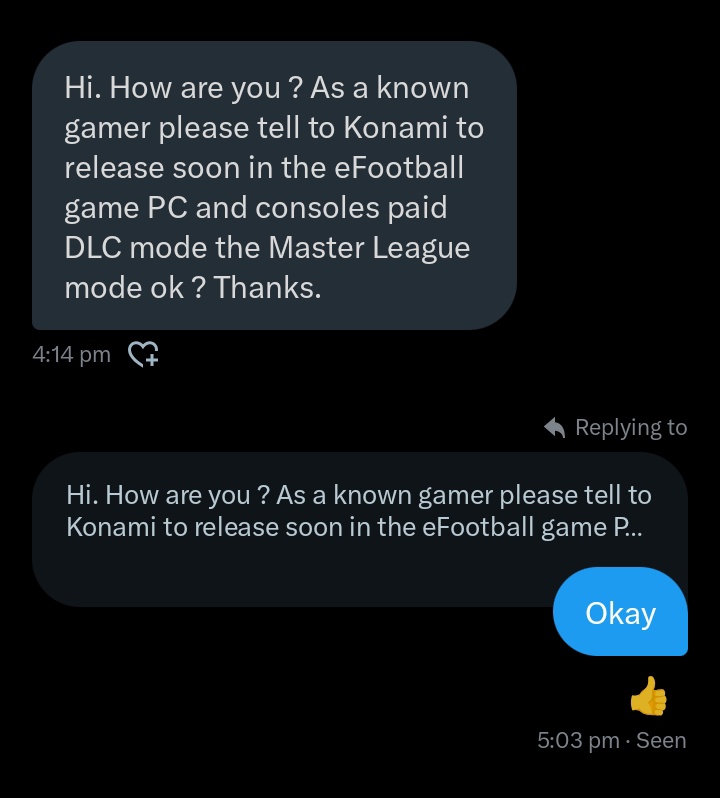 I_am_HIM963's tweet image. I work for konami now (allegedly)
If you have any complain about the game let me know