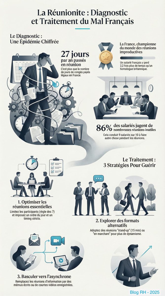 Blog_RH_com's tweet image. Réunionite aiguë : le fléau silencieux qui dévore la productivité de vos équipes
blog-rh.com/2025/11/reunio…  #RH