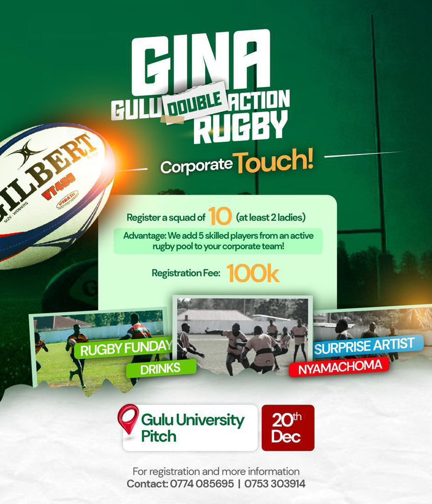 ChrisMyco0's tweet photo. Me and friends visiting Gulu soon for an exciting action packed game day 
Come thru guys a lot of Vybes and Nyigoz await 😊 🤝 https://t.co/zULq6uMLVd