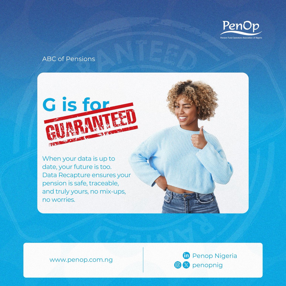 penopnig's tweet image. There’s something reassuring about knowing your information is exactly where it should be. A quick data update now can save you the stress of fixing things years from now.

#PenOp
#pension
#retirement 
#retirewell