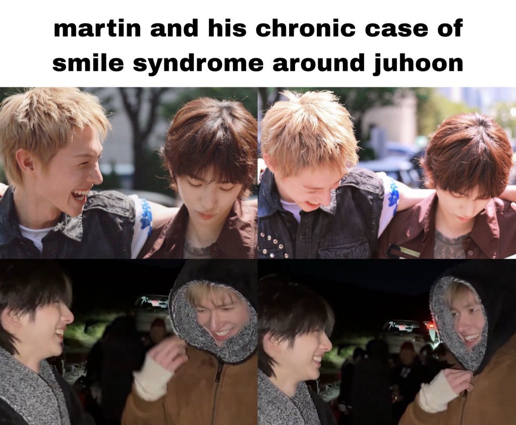 cortisrecords's tweet image. realised martin is always happy when he is with juhoon, that’s his twinski ❤️